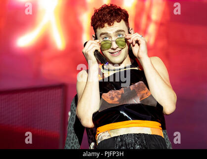 Ans et ans singer Olly Alexander à l'Fusion Festival 2018 Banque D'Images