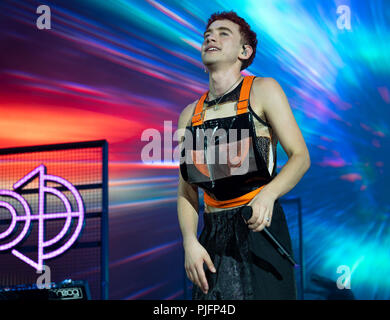 Ans et ans singer Olly Alexander à l'Fusion Festival 2018 Banque D'Images