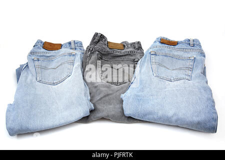 Trois paires de jeans de Hawkshead Banque D'Images