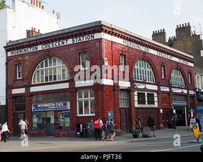 Vue de la station de métro Mornington Crescent sur le métro de Londres Banque D'Images