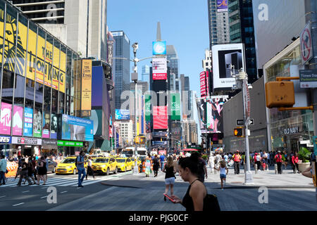 Times Square à New York City Banque D'Images