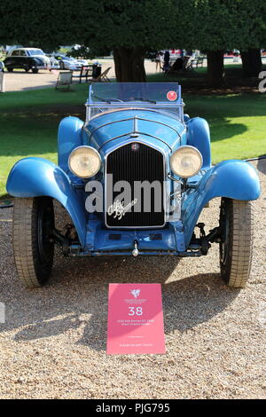 Alfa Romeo 8C 2300 Spider châssis court (1932), Concours d'élégance 2018, 2 septembre 2018. Hampton Court Palace, Londres, Royaume-Uni, Europe Banque D'Images