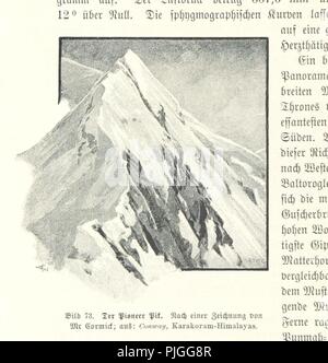 Libre à partir de la page 318 de l''Die Hochgebirge der Erde . Titelbild mit en Farbendruck, 148 Abbildungen und Karten 15' . Banque D'Images