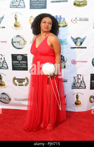 Tapis rouge à la 6e L​ANFA International Film Festival, qui a eu lieu au Miracle Theatre à Inglewood, Californie. En vedette : Ratifier Hollywood où : Inglewood, California, United States Quand : 05 août 2018 Credit : Sheri Determan/WENN.com Banque D'Images