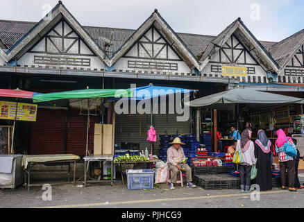 Pahang, Malaisie - Jun 22, 2014. Marché de rue de Cameron Highlands. Cameron est la plus populaire des retraites des highlands en Malaisie. Banque D'Images