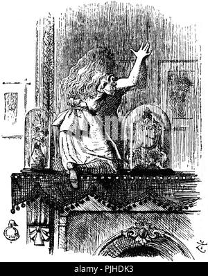 John Tenniel Alice in Wonderland illusstrator d'art originale Banque D'Images