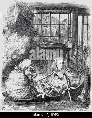 John Tenniel Alice in Wonderland illusstrator d'art originale Banque D'Images