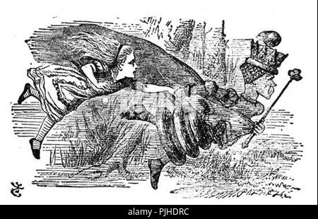 John Tenniel Alice in Wonderland illusstrator d'art originale Banque D'Images