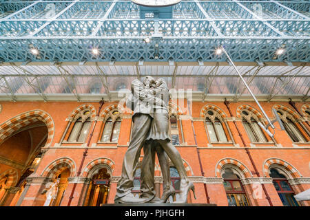 Londres, APR 24 : La belle St Pancras International le Avr 24, 2018 Londres, Royaume-Uni Banque D'Images