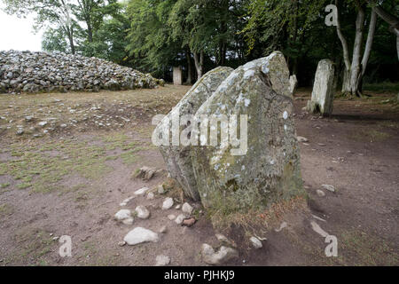 Inverness, Écosse, août 2018. Cava Cairns, bien conservé à l'âge du bronze de sépulture dans les Highlands d'Ecosse. Banque D'Images