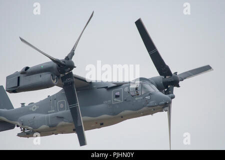 US Air Force annonce-22B Balbuzard, RIAT, RAF Fairford, UK Banque D'Images