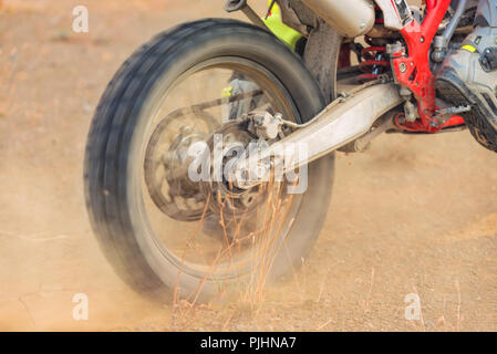 Vue rapprochée de motocross bike Banque D'Images