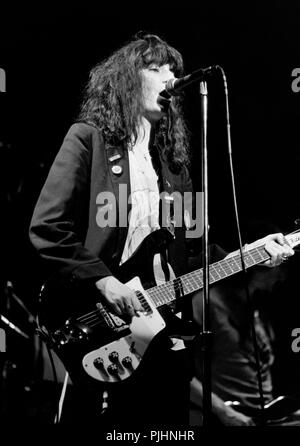 Patti Smith en concert dans le Wisconsin en 1978. Banque D'Images