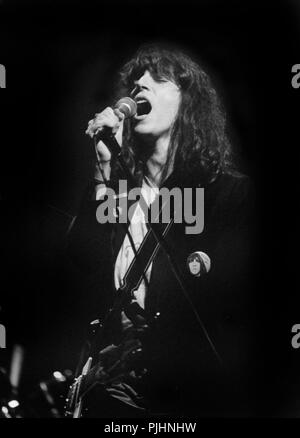 Patti Smith en concert dans le Wisconsin en 1978. Banque D'Images