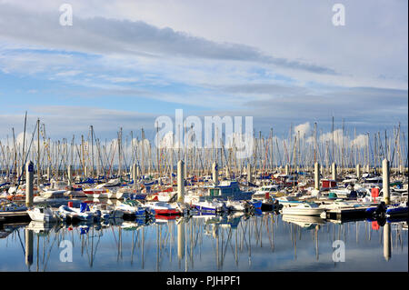 France, Nord-ouest de la France, Bretagne, Brest, port de loisirs Banque D'Images
