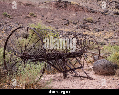 Matériel agricole ancien par forge, Capitol Reef National Park, en Utah. Banque D'Images