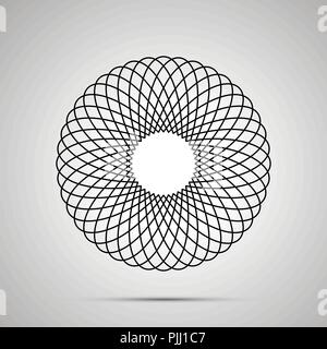 Abstract green symboles matrice numérique, code binaire sur fond sombre, de la technologie, format a4 Illustration de Vecteur