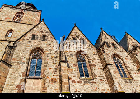 Allemagne - la principale église, la civic Walpurgiskirche gothique médiéval dans la ville historique de Valence, dédiée à St.Walpurga. Banque D'Images