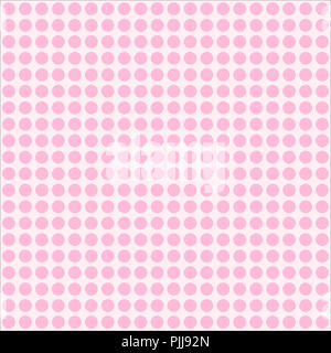 Résumé de l'état de surface à pois rose sur fond rose doux, couleurs pastel. Banque D'Images