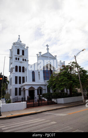 Key West, Floride, USA - 1 septembre 2018 : Saint Paul's Episcopal Church sur Whitehead Street à Key West, en Floride. Pour un usage éditorial. Banque D'Images