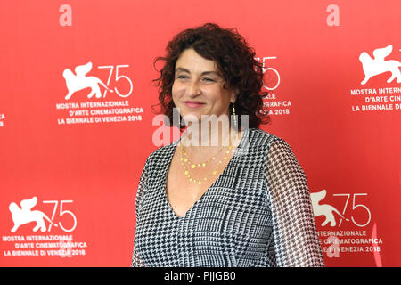 Venise, Italie, Lido di Venezia, 07 Septembre 2018 : l'actrice française Noémie Lvovsky au photocall du film 'Un peuple et son roi', réalisateur Pierre Schoeller. 75e Festival International du Film de Venise. Photo © Ottavia Da Re/Sintesi/Alamy Live News Banque D'Images