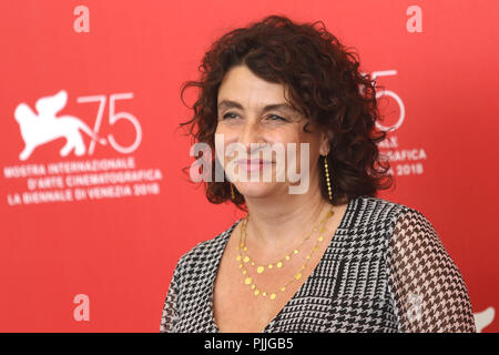 Venise, Italie, Lido di Venezia, 07 Septembre 2018 : l'actrice française Noémie Lvovsky au photocall du film 'Un peuple et son roi', réalisateur Pierre Schoeller. 75e Festival International du Film de Venise. Photo © Ottavia Da Re/Sintesi/Alamy Live News Banque D'Images