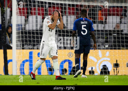 Munich, Allemagne. 06 Sep, 2018. Déception après objectif manqué de chance, Ä Ilkay GUENDOGAN (GvúNDOGAN¶ (#  21), GER). Soccer Laenderspiel, Allemagne (GER) - France (FRA) 0 : 0, Ligue de l'UEFA, la saison 2018/2019, le 09/06/2018 à Muenchen/ALLIANZARENA/Allemagne. Note de rédaction : DFB règlement interdit toute utilisation des photographies comme des séquences d'images et/ou quasi-vidéo. ¬ | Conditions de crédit dans le monde entier : dpa/Alamy Live News Banque D'Images