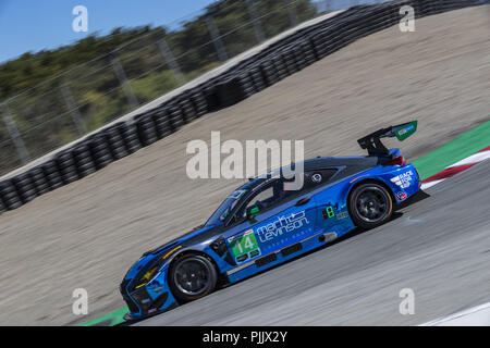 Salinas, Californie, USA. Sep 7, 2018. La 3GT Racing FCR Lexus GT3 voiture pratique pour l'Amérique du Nord tire à 250 WeatherTech Raceway Laguna Seca à Salinas, en Californie. Crédit : Walter G Arce Sr Asp Inc/ASP/ZUMA/Alamy Fil Live News Banque D'Images