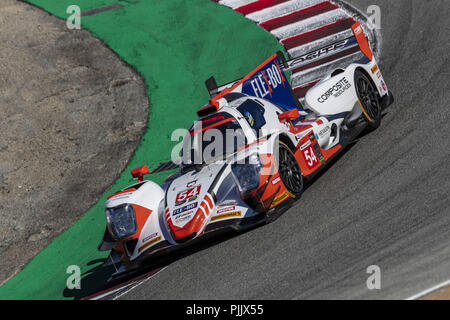 Salinas, Californie, USA. Sep 7, 2018. Le noyau composite autosport voiture LMP2 ORECA Ressources pratiques pour l'America's tire à 250 WeatherTech Raceway Laguna Seca à Salinas, en Californie. Crédit : Walter G Arce Sr Asp Inc/ASP/ZUMA/Alamy Fil Live News Banque D'Images