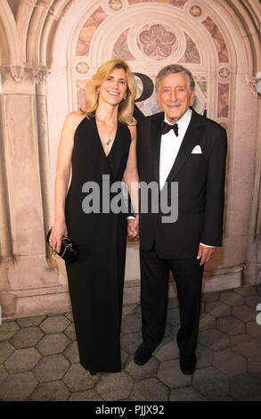 New York, NY, le 8 septembre 2018 : Susan Benedetto et Tony Bennett assister à Ralph Lauren's 50e anniversaire chez Bethesda Terrace dans Central Park. Alamy Live News/ Sppider Sppider : Crédit/Alamy Live News Banque D'Images