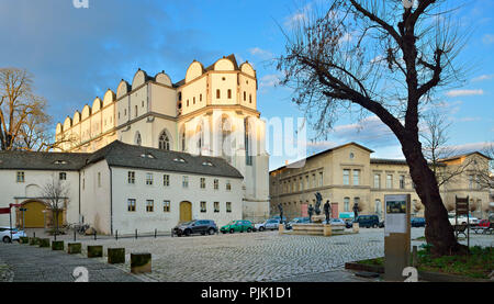 Allemagne (Saxe-Anhalt), Halle (Saale), Cathédrale Hallescher Dom, lumière du matin Banque D'Images