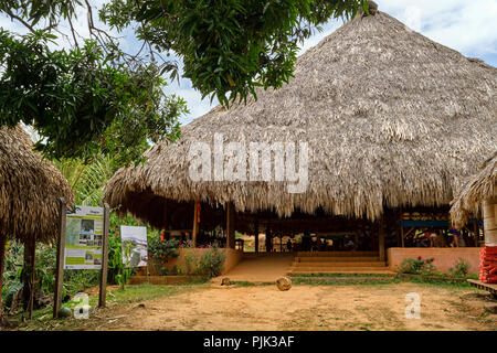 Village de Chagres, Panama, tribu;s'hut Banque D'Images