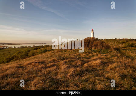 Le lever du soleil sur la mer Baltique et la Bodden, vu de l'île de Hiddensee, Poméranie occidentale Lagoon Salon National Park Banque D'Images