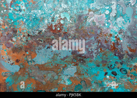 Fragment de peinture à l'huile. Fragment de l'œuvre. Des couleurs sombres. Banque D'Images