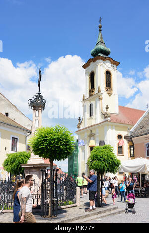 Szentendre (Sankt Andrä), Blagovestenska Church, place principale Fö ter en Hongrie, la lutte antiparasitaire, Banque D'Images