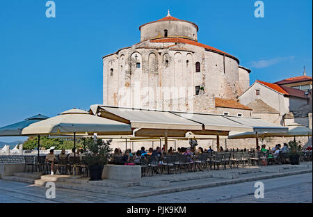 L'Église Saint-donat St, le plus grand édifice pré-roman en Croatie. Banque D'Images