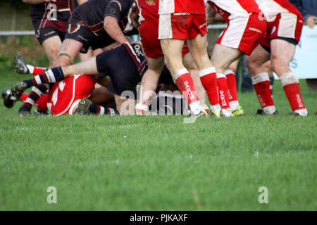 Pats vieux versets RFC RFC Barnstaple Banque D'Images