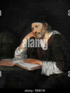 Héraclite (544-484 av. J.-C.). Philosophe grec. Portrait par Gerard Ter Borch (1617-1681), ca.1648. . Musée Wallraf-Richartz. Cologne. L'Allemagne. Banque D'Images