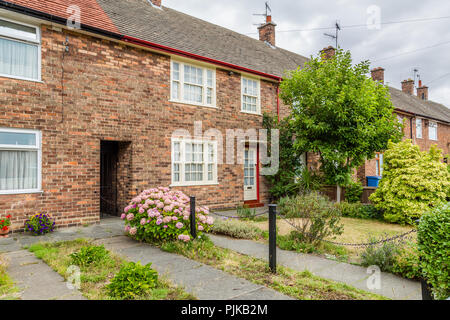 Maison d'enfance de Sir Paul McCartney le 20 Forthlin Road à vivre Banque D'Images