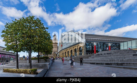 La gare de Lime Street, à Liverpool, Royaume-Uni Banque D'Images
