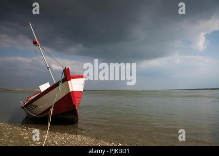 Bateau en Baie de Somme Banque D'Images