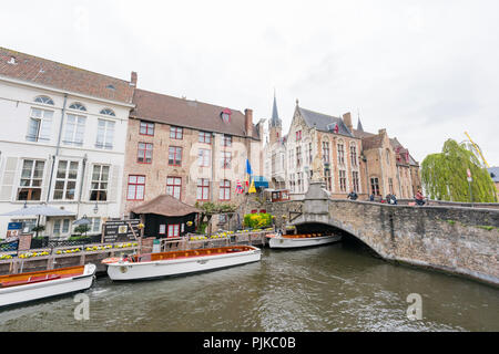 Brugge, APR 28 : belle vue sur la rue de la ville on APR 28, 2018 à Brugge, Beligum Banque D'Images