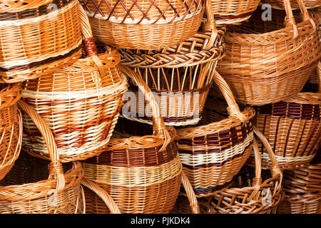 Des paniers en osier fait main , Hongrie Banque D'Images