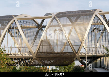 Madrid, Puente de Arganzuela, projet de verdissement 'Madrid' Rio Banque D'Images