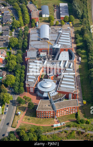 Vue aérienne, DASA Arbeitswelt, exposition allemande sur la santé et la sécurité, l'exposition Dortmund-Dorstfeld, vue de Dorstfeld, Dortmund, Ruhr, Rhénanie du Nord-Westphalie, Allemagne Banque D'Images