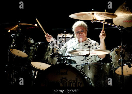Groupe de rock anglais Deep Purple en concert à la deuxième journée de la Suikerrock festival à Tienen (Belgique, 29/07/2011) Banque D'Images