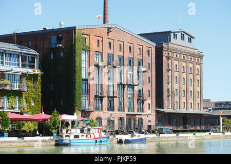 Art house Speicher II à l'Kreativkai, ville port ou port des médias, de Münster en Westphalie, Rhénanie-Palatinat, Allemagne Banque D'Images