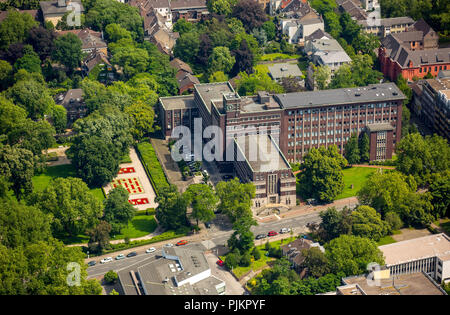 Hôtel de ville Oberhausen avec Grilleopark, Oberhausen, Ruhr, Rhénanie du Nord-Westphalie, Allemagne Banque D'Images