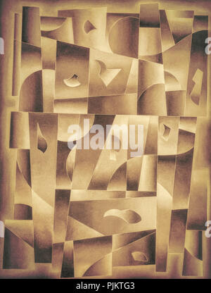 Arrière-plan des formes géométriques abstraites, art numérique par Afonso Farias & Denilson Bedin Banque D'Images