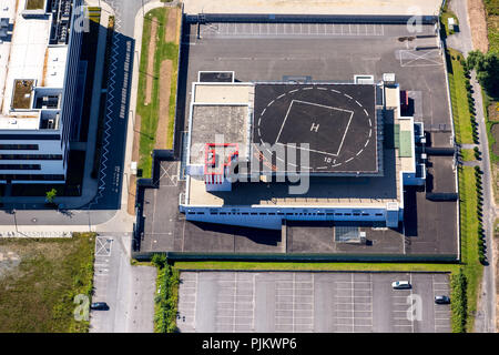 Bureau d'enquête criminelle du-Nord-Westphalie avec héliport, Düsseldorf, Rhénanie du Nord-Westphalie, Allemagne, Banque D'Images